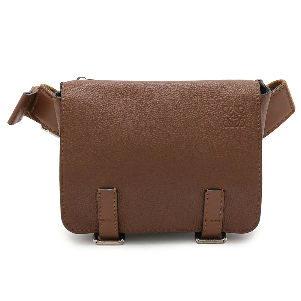 Loewe Anagram Military Bum Bag Body Crossbody Leather Brown